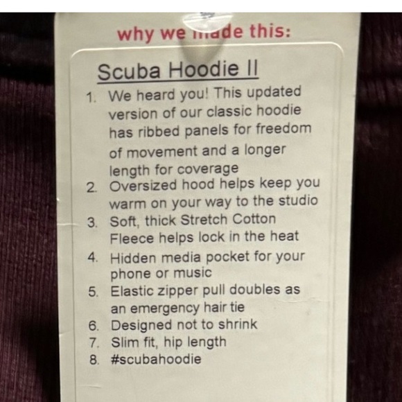 Lululemon Scuba Hoodie ll NWT - Picture 9 of 13